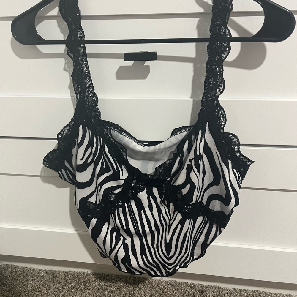 zebra print tank top
